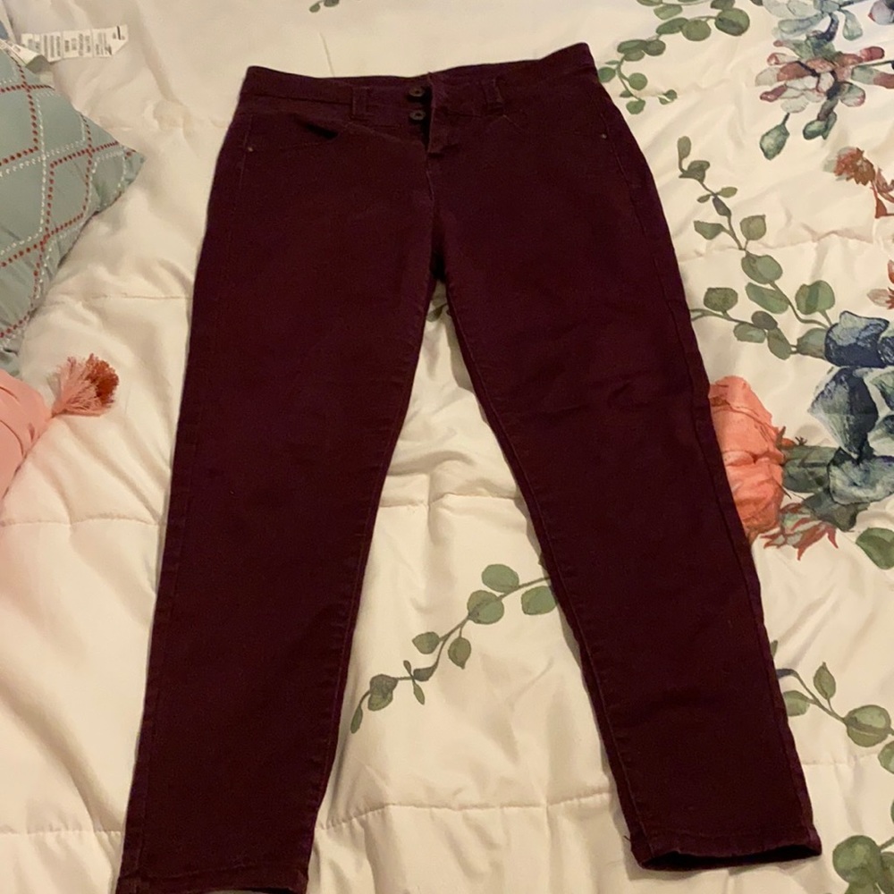 Maroon tinsel town size 3 jeans